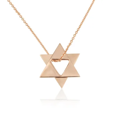 שרשרת מגן דוד משני משולשים